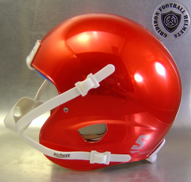 Red Chrome Schutt XP Mini Football Helmet Shell
